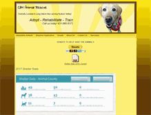 Tablet Screenshot of chanimalrescue.com